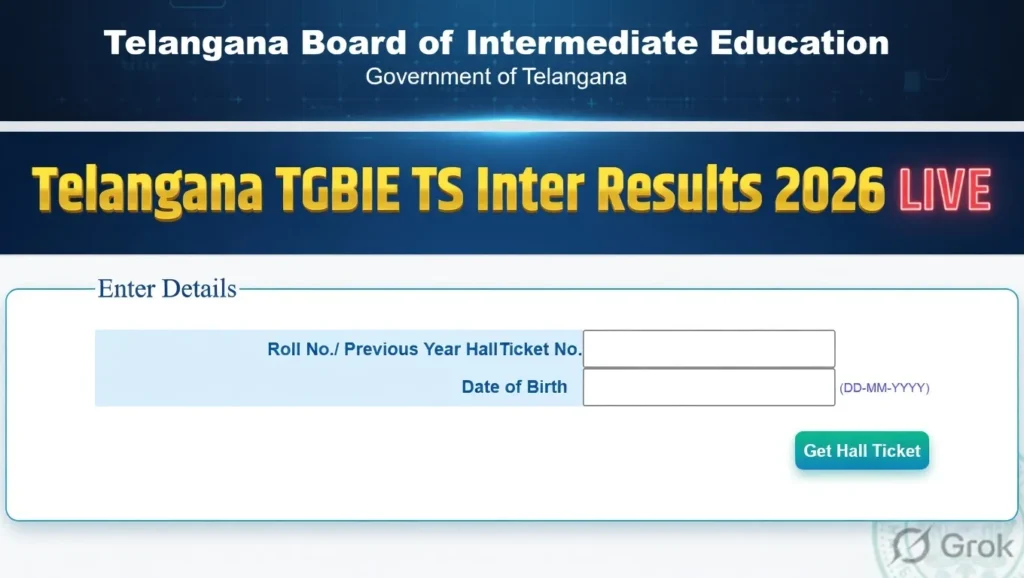 Telangana Inter Results 2026 Link