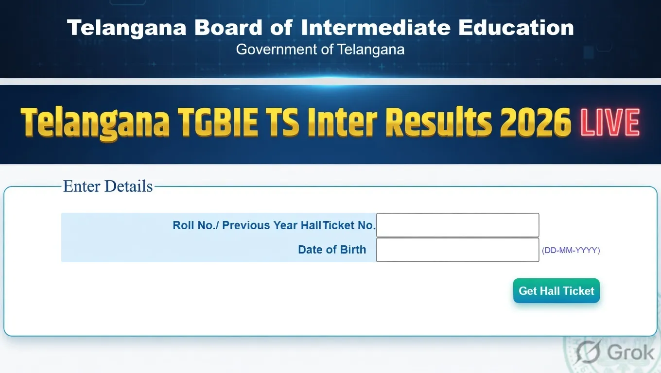Telangana Inter Results 2026 Link