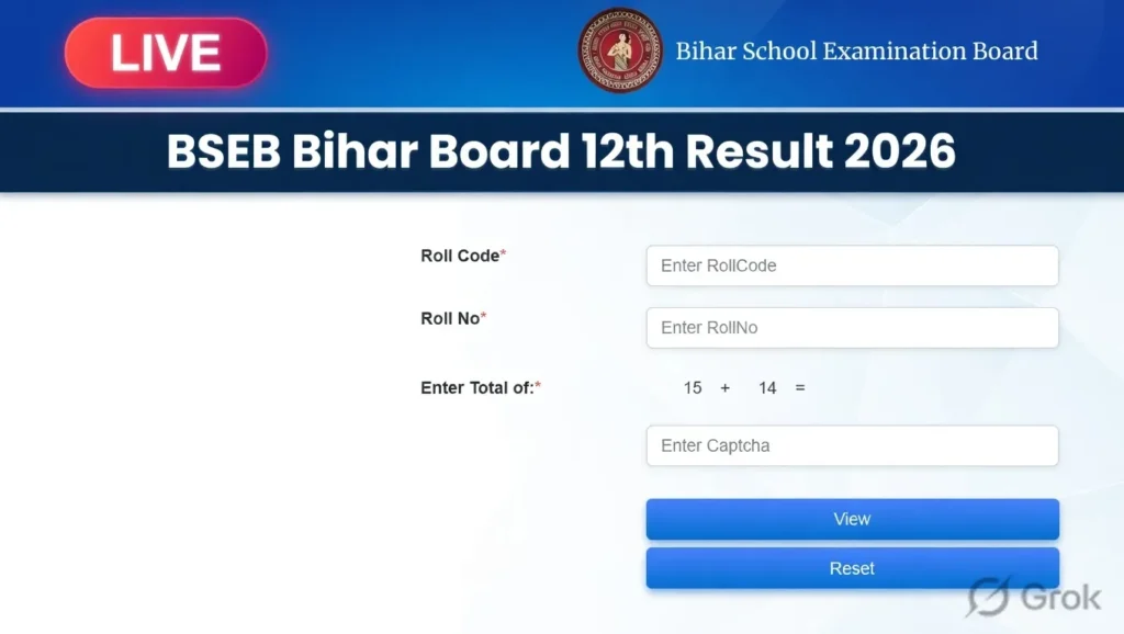Bihar Board 12th Result 2026 LIVE