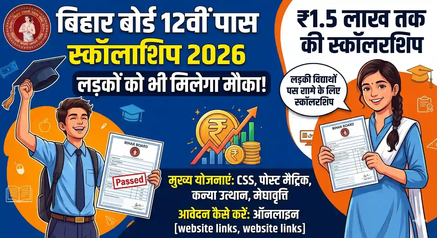 Bihar Board 12th Pass Scholarship 2026